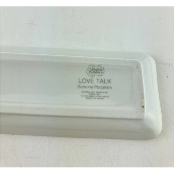 Vintage 1981 Floral Decorative Tray with Quote - Picture 2 of 3